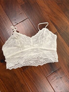 b.tempt'd White Sheer Lace Bralette